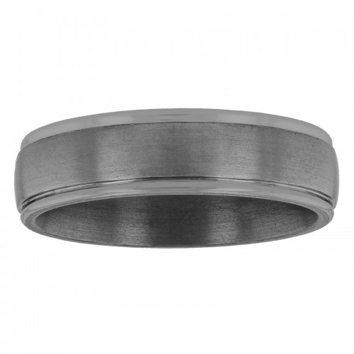 Tantalum 6MM Brushed Dome Edge Band