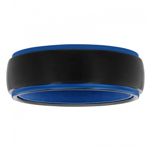 Tungsten Comfort Blue Silicone 8MM Band