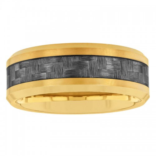 Tungsten Yellow Finish 8MM Band